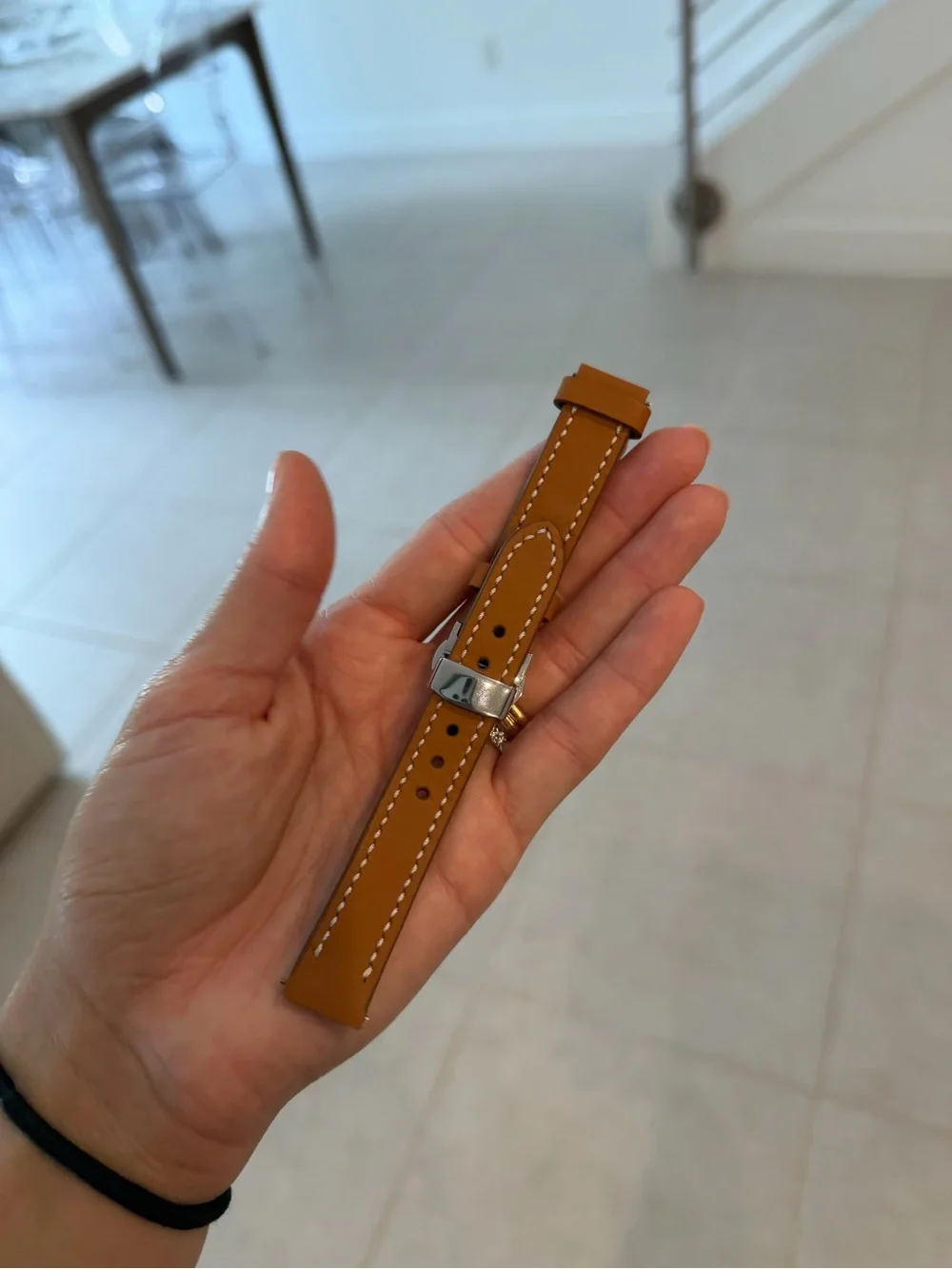 Cartier Dumont Rhone Brown Leather Watch Strap - liger straps
